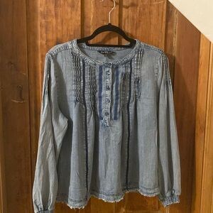 Velvet and Heart , xl , denim shirt
